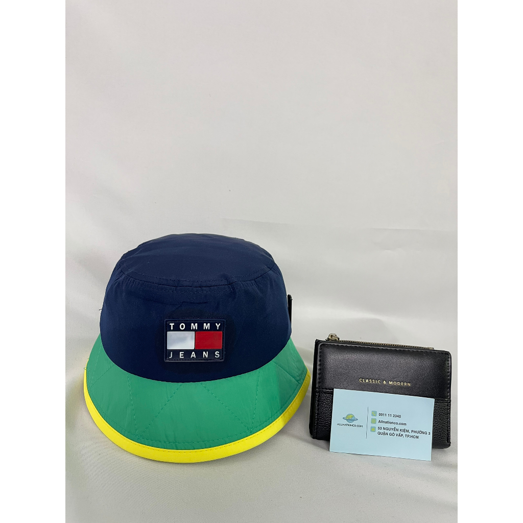 NÓN BUCKET TOMMY, Classic Cotton Cao Cấp Đầy Đủ Tem Mác Phong Cách Unisex