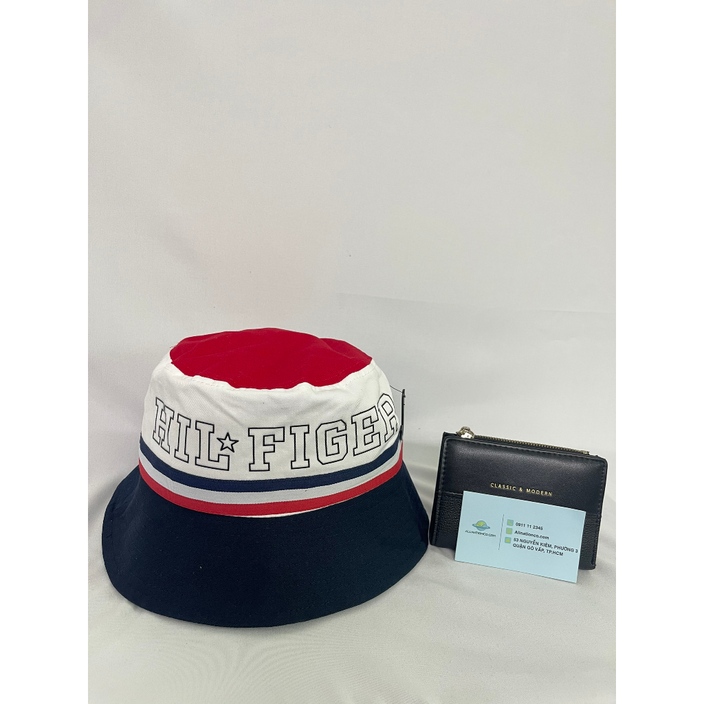 NÓN BUCKET TOMMY, Classic Cotton Cao Cấp Đầy Đủ Tem Mác Phong Cách Unisex