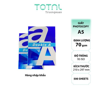 Giấy a5 double a 70gsm nhập khẩu thái lan