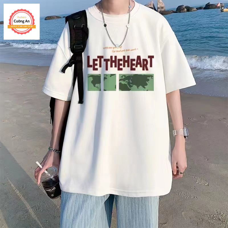 Áo thun nam, áo phông nam tay ngắn, tay lỡ cổ tròn chất cotton dày dặn thoáng mát  ATN005 - Cường An Fashion