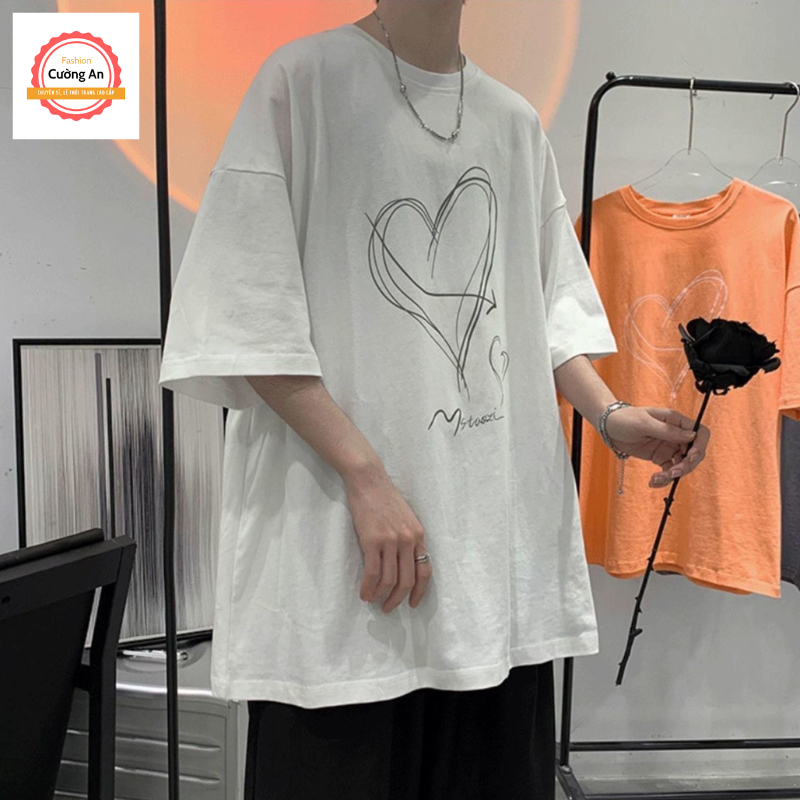 Áo thun nam, áo phông nam tay ngắn, tay lỡ cổ tròn chất cotton dày dặn thoáng mát  ATN005 - Cường An Fashion