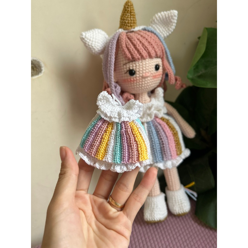 Búp bê len HandMade Sofia Unicorn 🦄🍀🦄