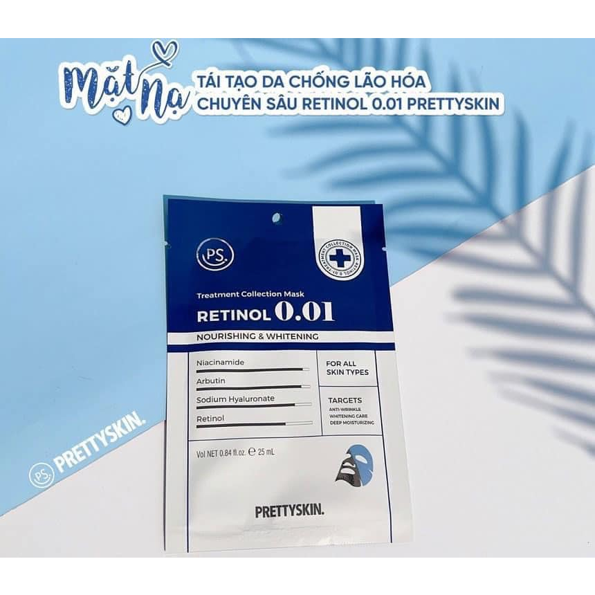 Mặt nạ Prettyskin Retinol 0.01
