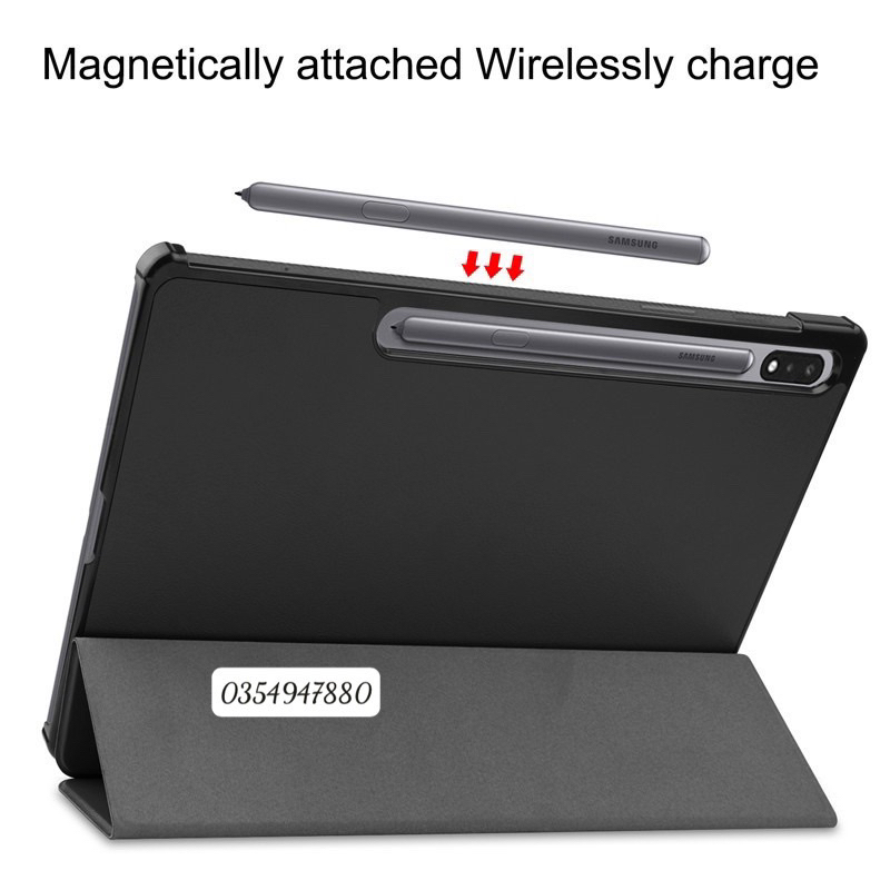 Bao da 2 mặt lưng cứng cho Samsung Tab S9/ Tab S9 Plus/ Tab S9 Ultra siêu bảo vệ máy