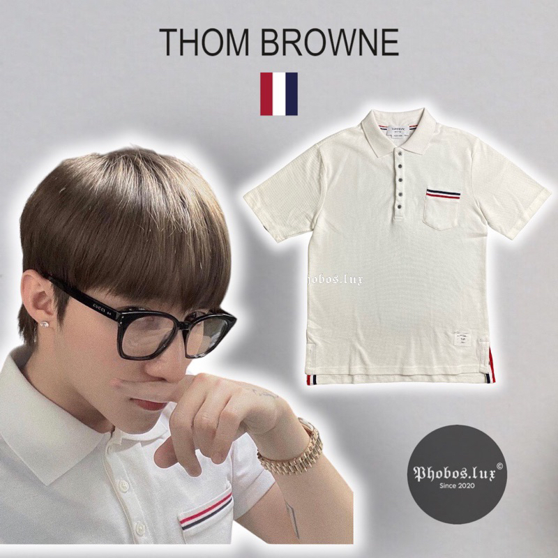Áo Polo Thom Browne Viền Túi- Ảnh Thật Ở Cuối