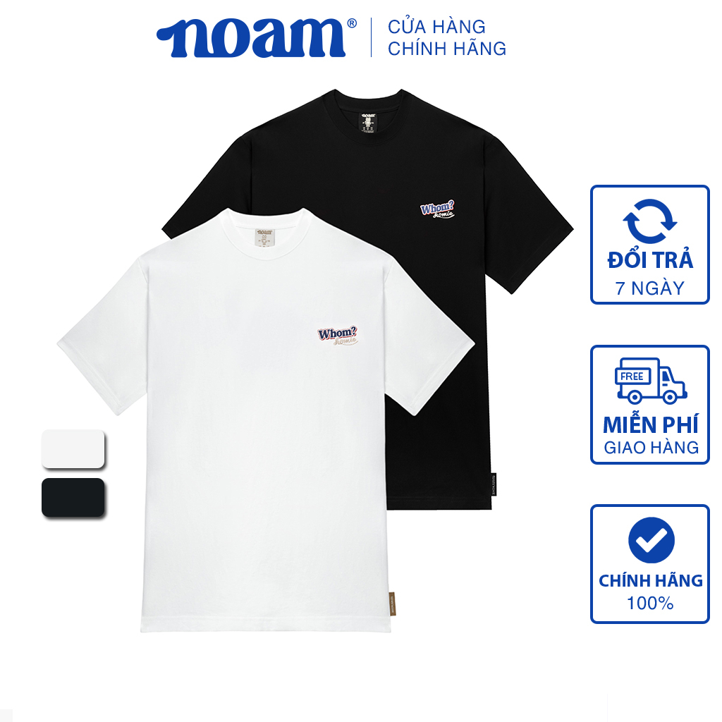 Áo thun Form rộng NOAM Homies Unisex 100% Cotton - Màu trắng