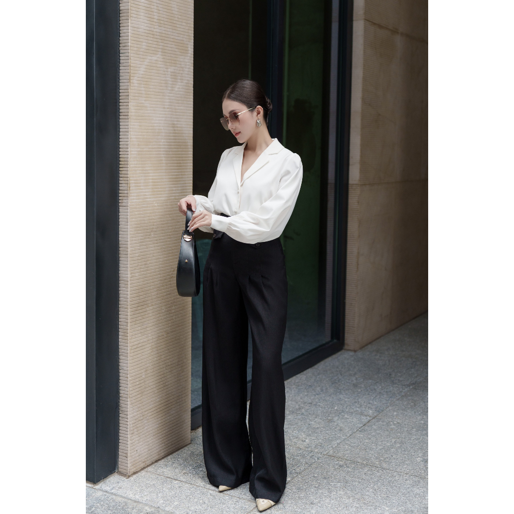 VELLE DESIGN Quần tây công sở Sera chất cotton lụa hàn dày dặn không nhăn