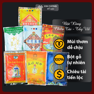 Bột xông chiêu tài, bột xông tẩy uế bột xông tây tạng hương thơm tự nhiên