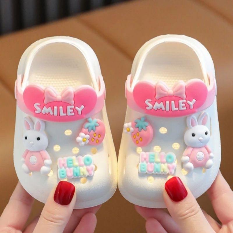 Dép Sục SMILEY Siêu Nhẹ Chống Trượt Họa Tiết Hoạt Hình Dễ Thương Cho Bé Trai, Bé Gái