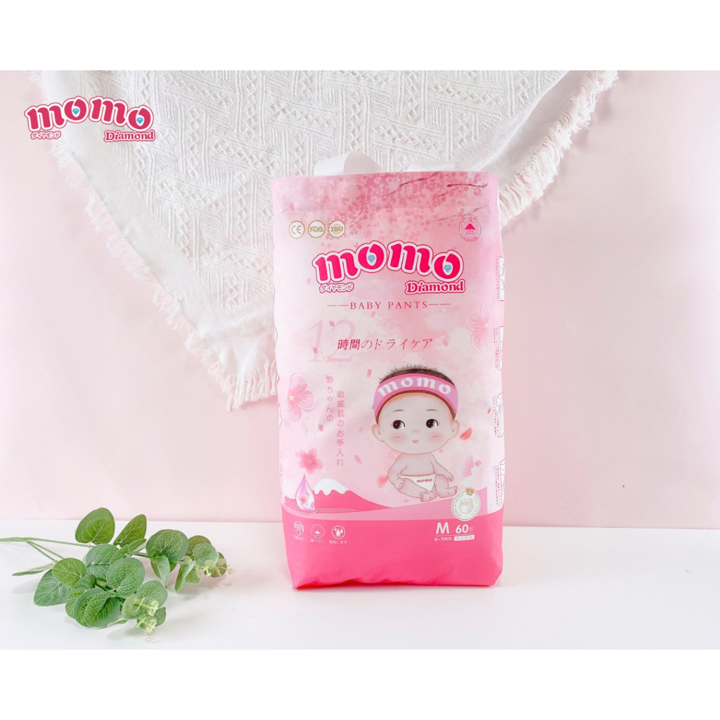 1 Miếng Bỉm Tã Dán/Quần Momo Diamond Đủ Size M1/L1/XL1