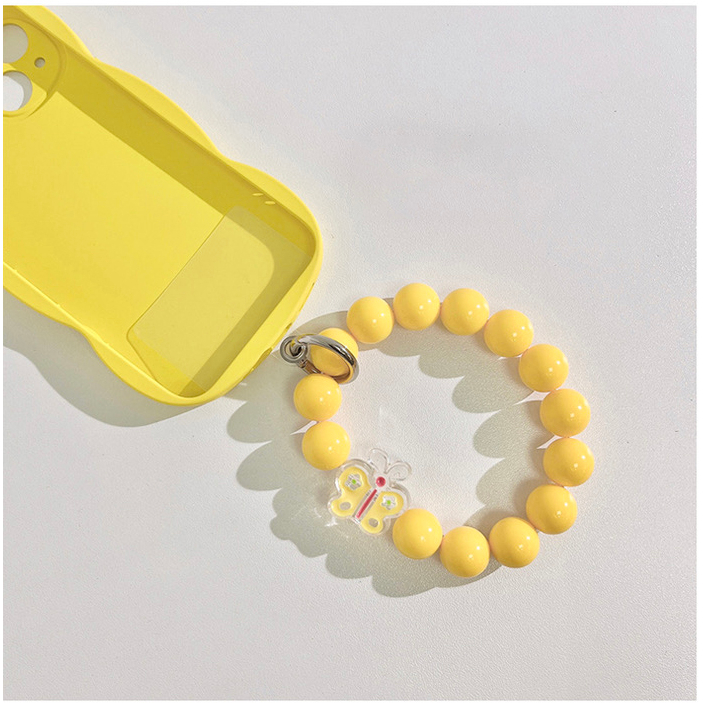 Dây đeo điện thoại vòng tròn xỏ hạt nhiều mẫu có thể làm móc khoá  - Ina Case