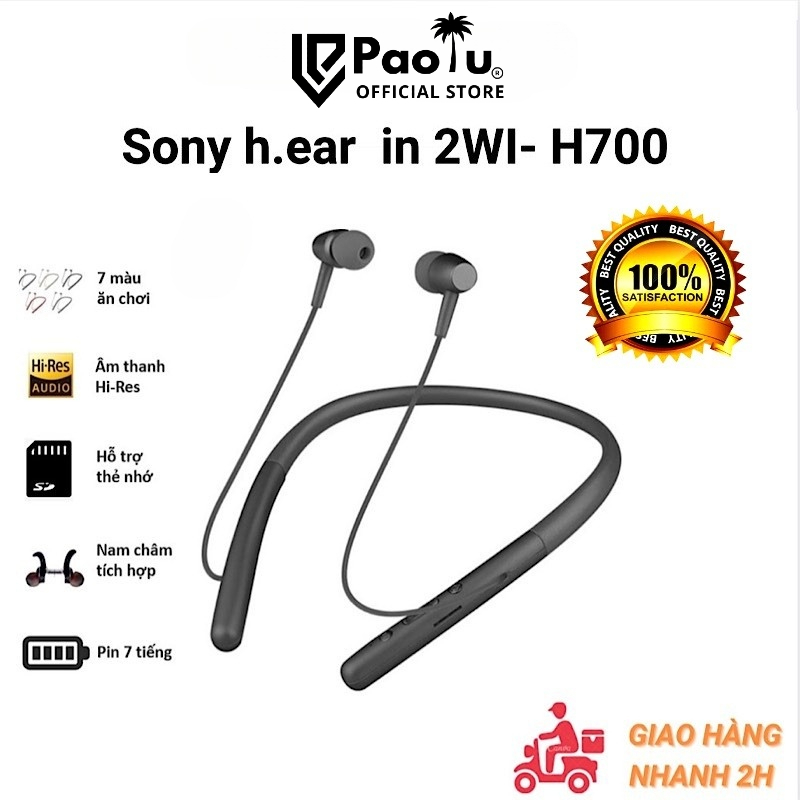Tai Nghe Bluetooth Sony H700 / Tai Nghe Không Dây Sony Chống Nước IPX7 Pin Trâu Âm Bass Cực Đỉnh - BH 1 Đổi 1 - Paolu