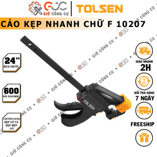 Cảo kẹp nhanh 24’’/ 600mm | vam kẹp gỗ tolsen chuyên dùng kẹp, giữ chắc vật liệu đàn hồi tốt, lực kẹp lên đến 70kg 10207