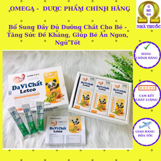  Đa Vi Chất Letco  Date 2027 - Bổ Sung Đầy Đủ Dưỡng Chất Cho Bé Bố Mẹ Khỏi Lo - Hộp 24 gói. 