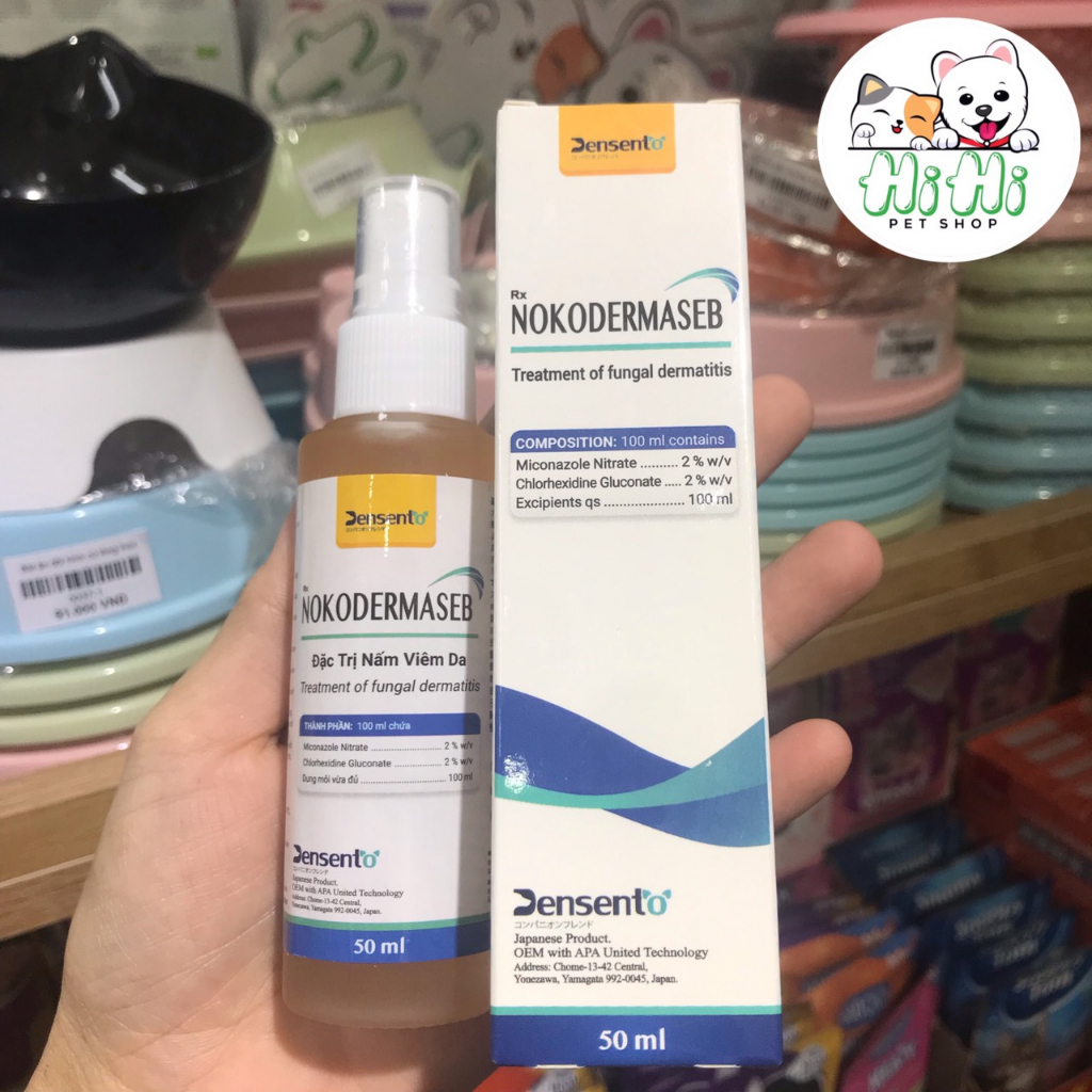 Dung dịch kháng khuẩn và loại bỏ nấm dạng xịt Nokodermaseb