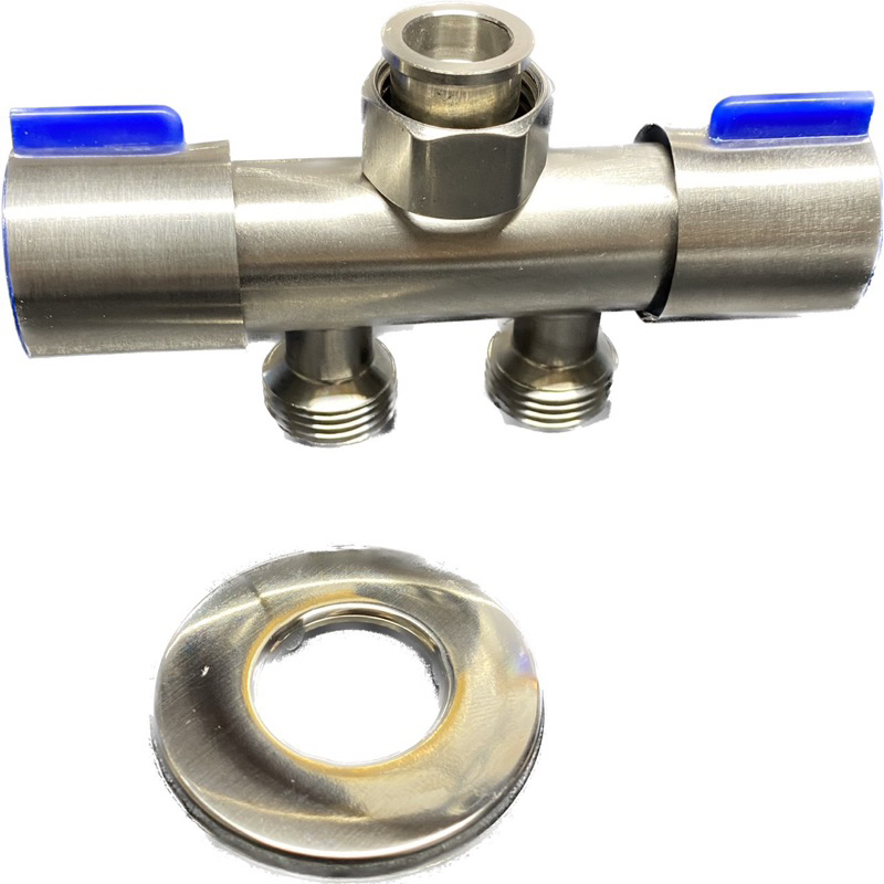 Van chia nước chữ T V4A ren 21