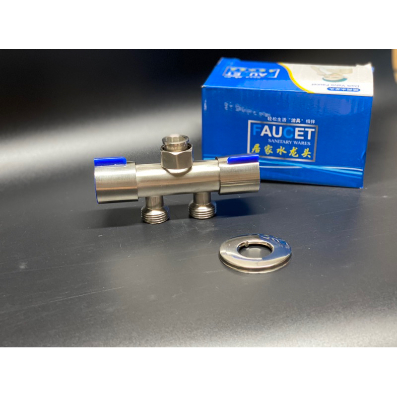 Van chia nước chữ T V4A ren 21