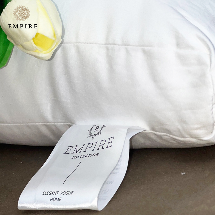 Ruột gối nằm lông vũ mricofiber chống đau vai gáy Empire cao cấp - Bình Châu Bedding & Decor