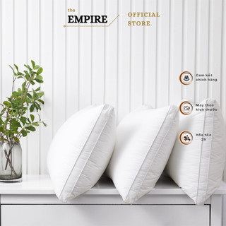 Ruột gối nằm lông vũ mricofiber chống đau vai gáy Empire cao cấp - Bình Châu Bedding & Decor