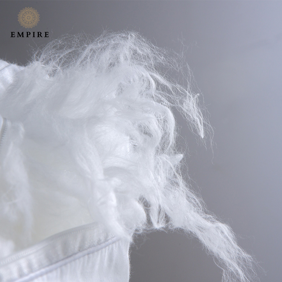 Ruột gối nằm lông vũ mricofiber chống đau vai gáy Empire cao cấp - Bình Châu Bedding & Decor