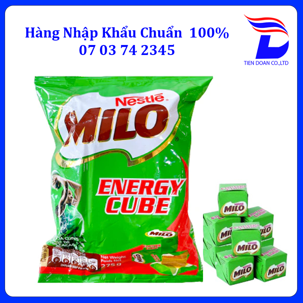 Kẹo Milo Cube Thái Lan 275g (100 viên)