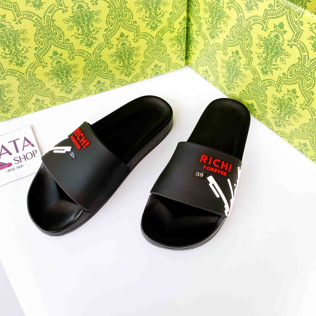 Dép quai ngang nam nữ XỊN RICH FOREVER cực đẹp, xịn mang êm chân phong cách THỜI THƯỢNG 2023 CHO NAM NỮ CHÁY PHỐ