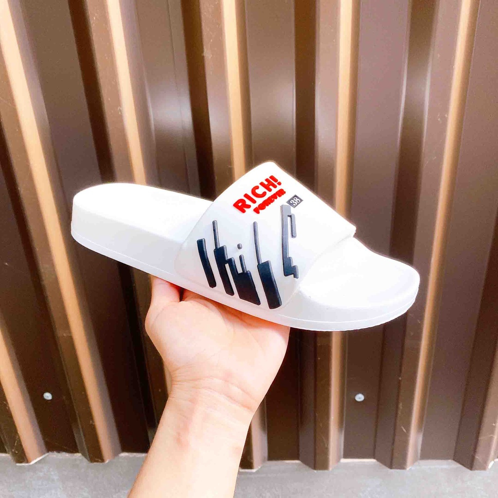 Dép quai ngang nam nữ XỊN RICH FOREVER cực đẹp, xịn mang êm chân phong cách THỜI THƯỢNG 2023 CHO NAM NỮ CHÁY PHỐ