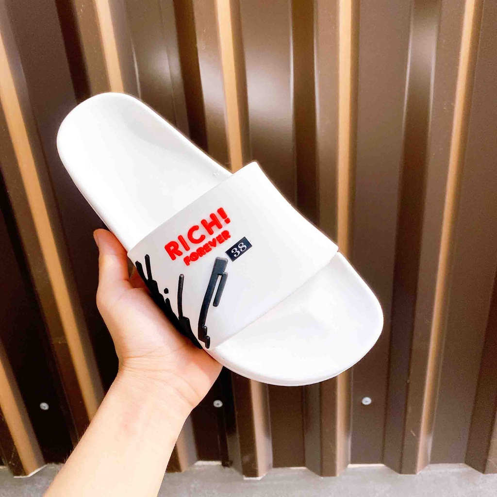 Dép quai ngang nam nữ XỊN RICH FOREVER cực đẹp, xịn mang êm chân phong cách THỜI THƯỢNG 2023 CHO NAM NỮ CHÁY PHỐ