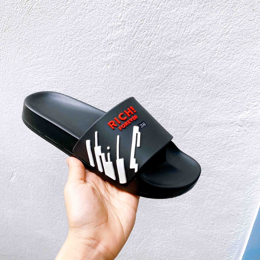 Dép quai ngang nam nữ XỊN RICH FOREVER cực đẹp, xịn mang êm chân phong cách THỜI THƯỢNG 2023 CHO NAM NỮ CHÁY PHỐ