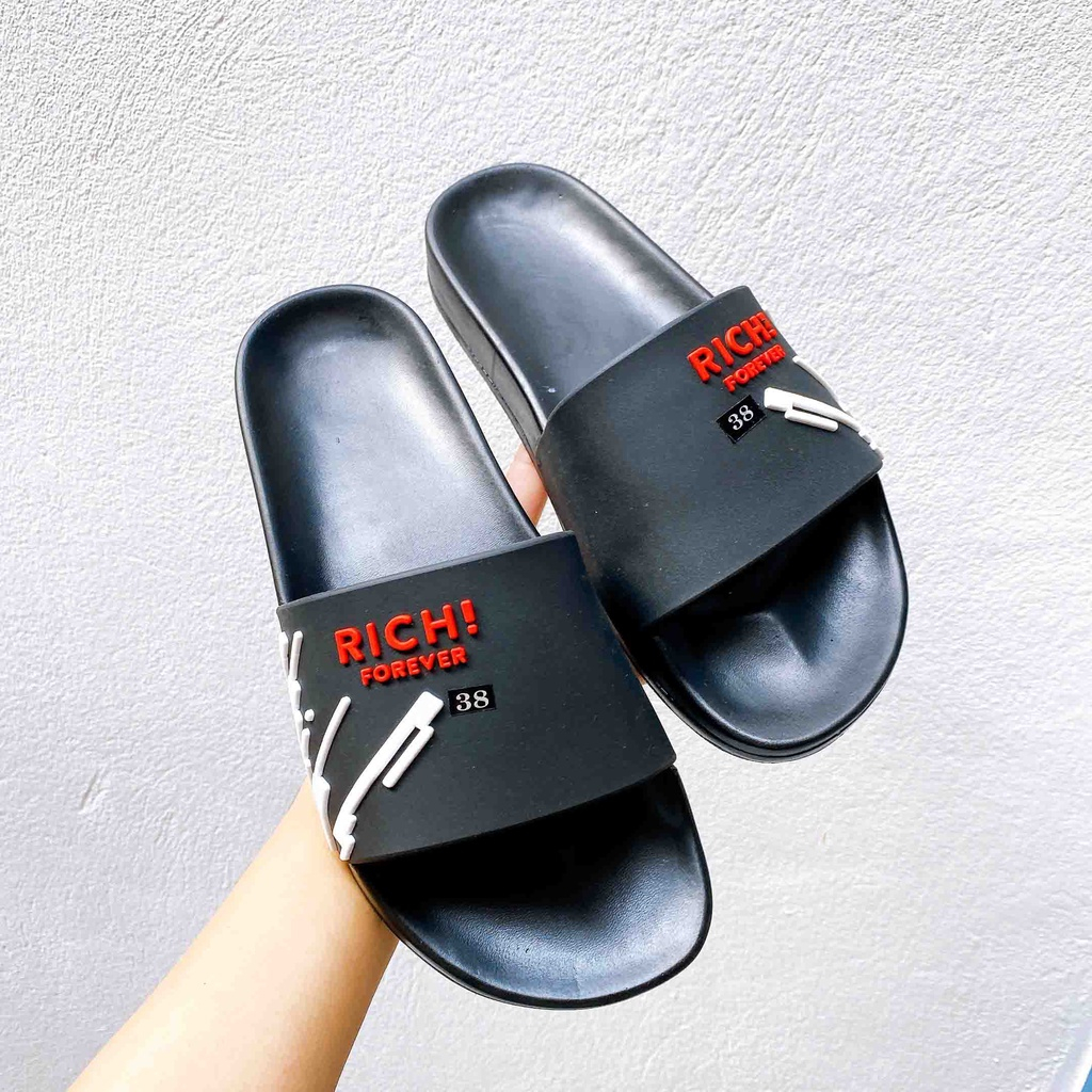 Dép quai ngang nam nữ XỊN RICH FOREVER cực đẹp, xịn mang êm chân phong cách THỜI THƯỢNG 2023 CHO NAM NỮ CHÁY PHỐ