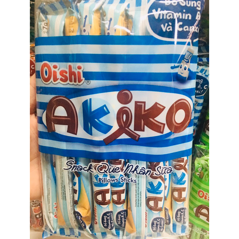 Bánh Que Snack Akiko Oishi Nhân Sữa 160G