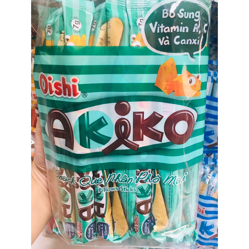 Bánh Que Snack Akiko Oishi Nhân Sữa 160G