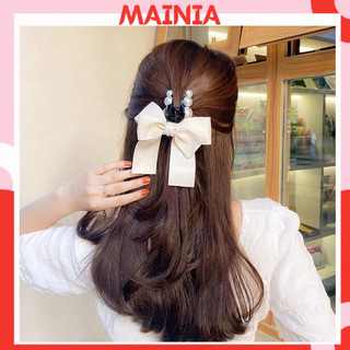 [Có Sẵn] Kẹp Tóc Càng Cua Hàn Quốc Hot Trend Kẹp Nơ Tiểu Thư Kẹp Tóc Ngọc Mainia Shop