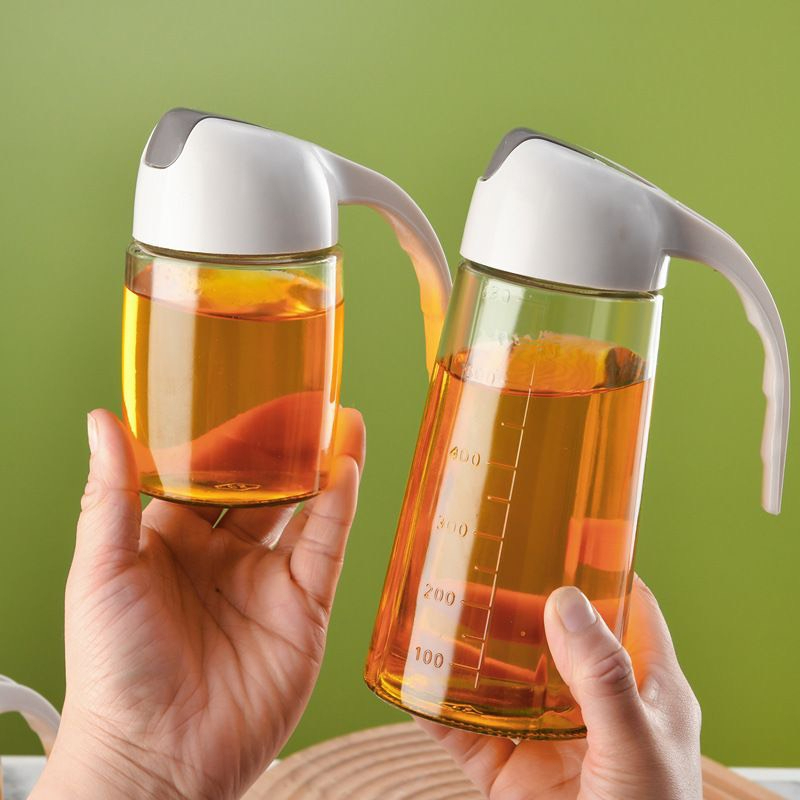 Bình Đựng Dầu Ăn Có Nắp Đóng Mở Tự Động 300ml Chai Đựng Dầu Ăn Nước Mắm Xì Dầu Gia Vị Tiện Lợi RIEM