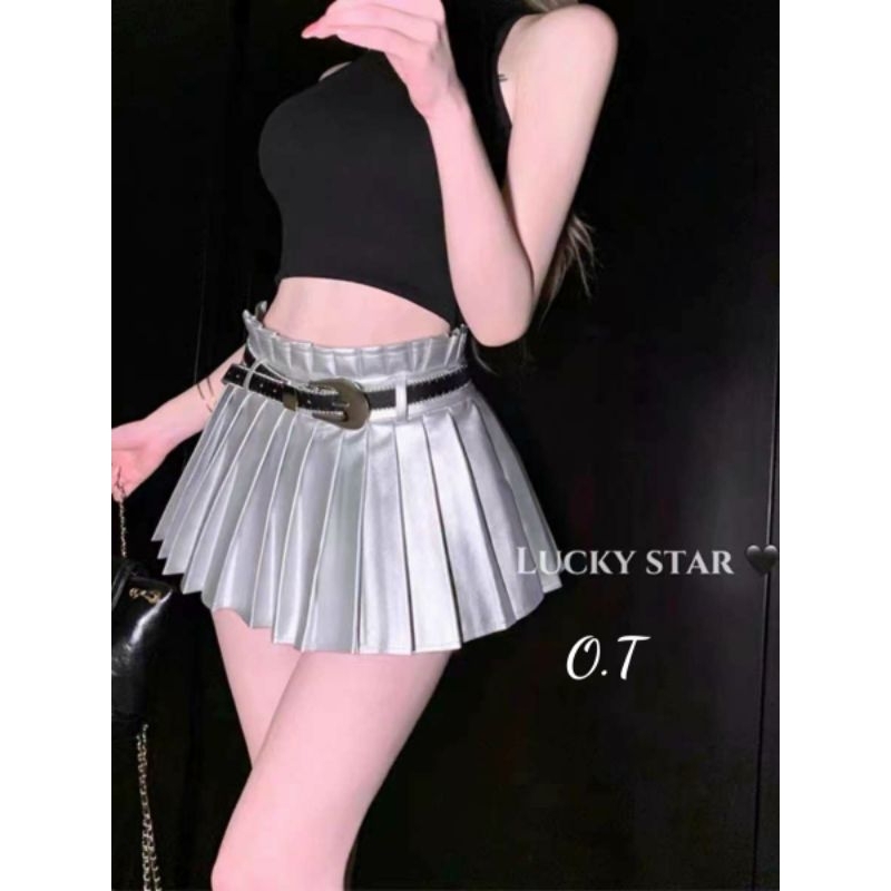 Chân váy da ngắn QC hot girl