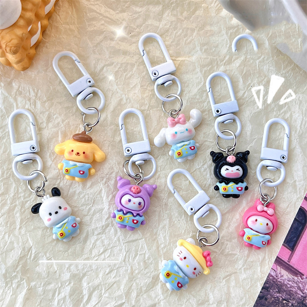 Móc khoá hình hoạt hình dễ thương, móc chìa khoá phong cách hàn quốc đáng yêu