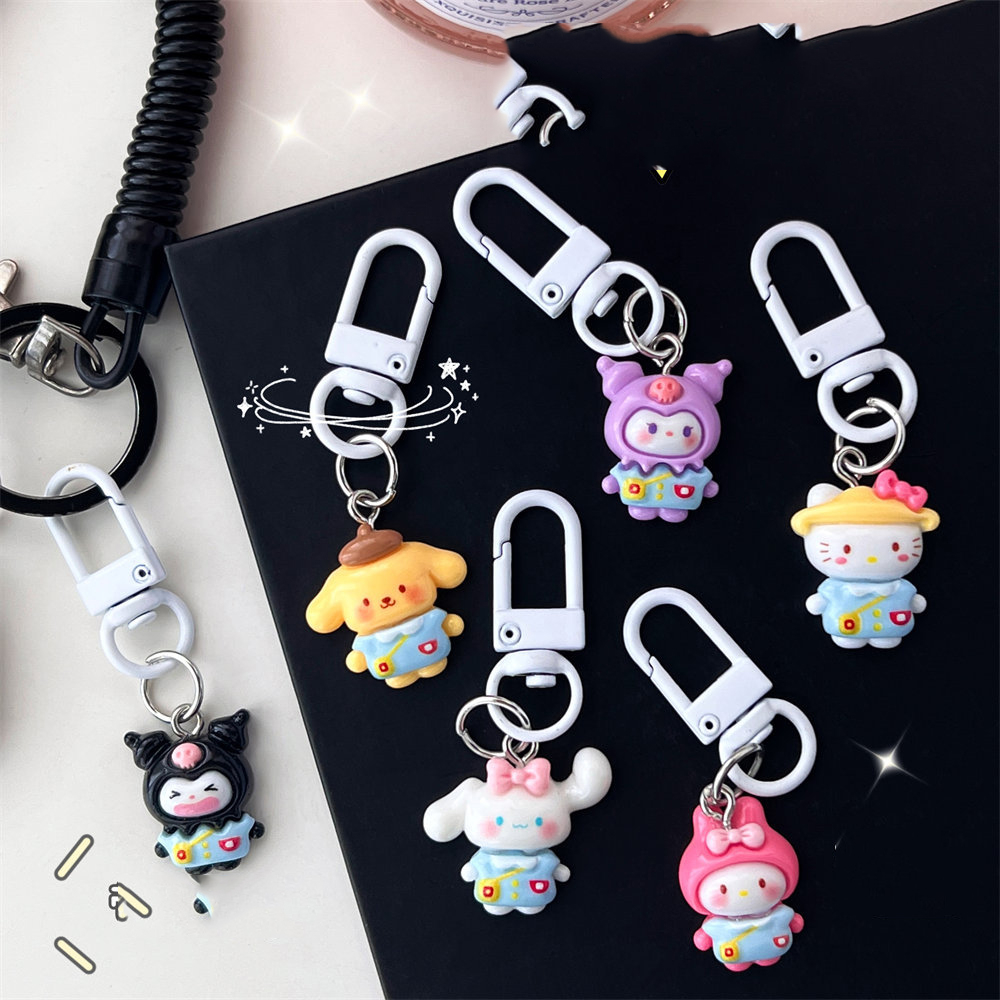 Móc khoá hình hoạt hình dễ thương, móc chìa khoá phong cách hàn quốc đáng yêu