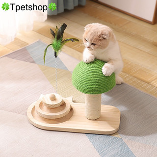 Tháp bóng gỗ- đồ chơi cho mèo- Bàn cào gỗ- đồ chơi mèo- cần câu mèo