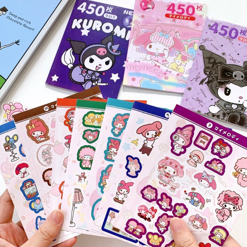 Sổ sticker 450 nhãn dán hình hoạt hình Sanrio