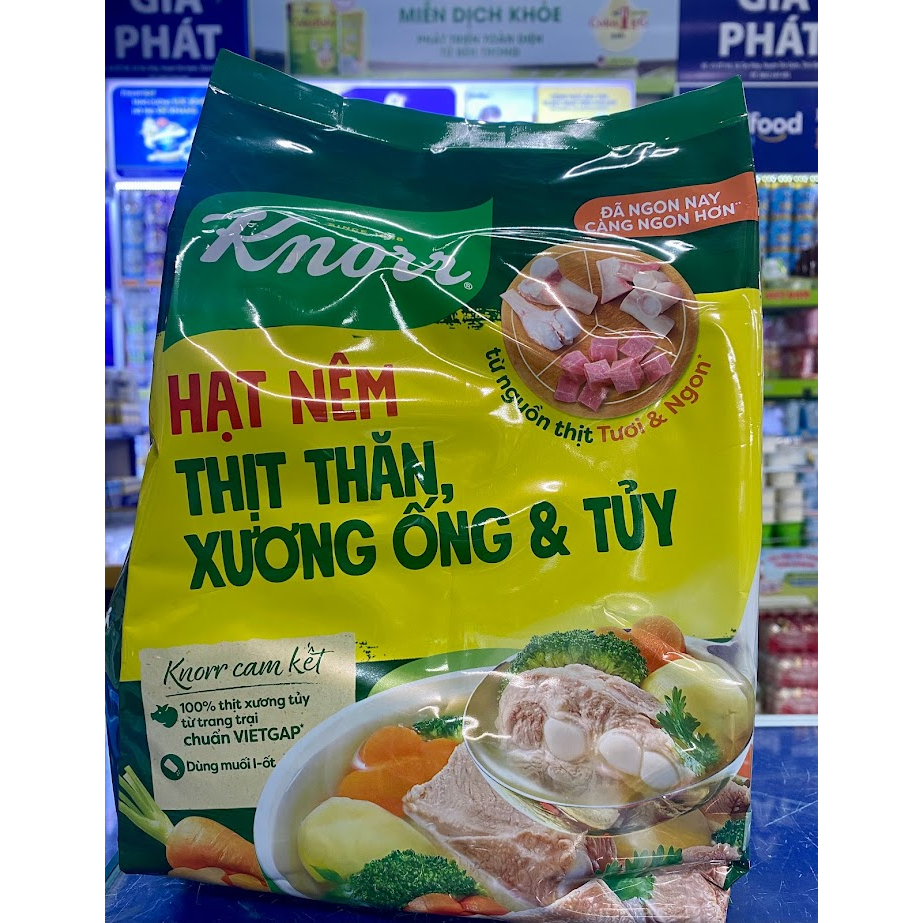Hạt nêm thịt thăn Knorr gói 400g, 900g, 1.8kg