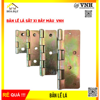 Bản lề lá 76x48x1.5mm, 76x49x1mm, sắt xi bảy màu - hạng xịn, giá tốt vnh, nhiều kích thước