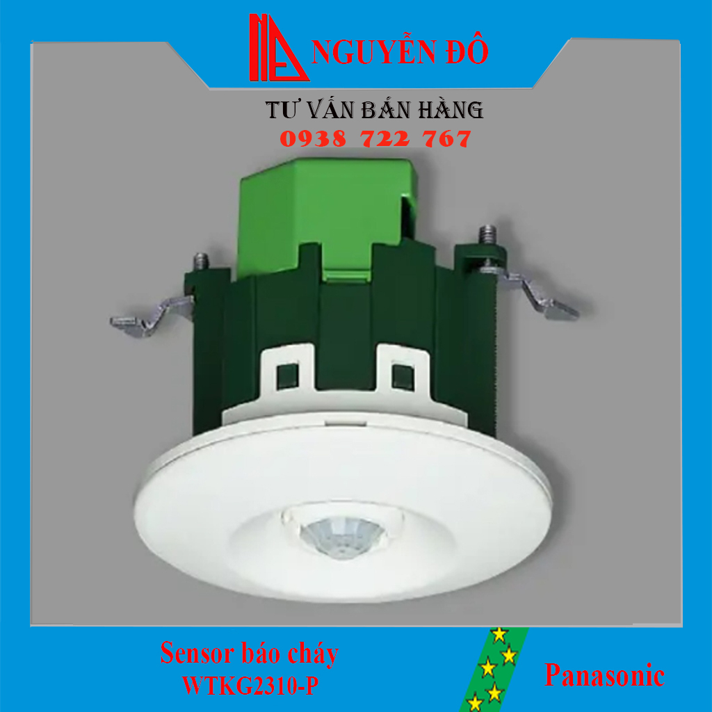 Sensor báo cháy Panasonic gắn âm trần WTKG2310-P với chế độ tự động bật sáng khi có người TỔNG KHO ĐIỆN NGUYỄN ĐÔ