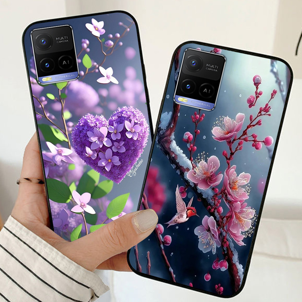 Ốp lưng vivo y21 / vivo y21s / vivo y33s in hình hoa lá cành op nữ