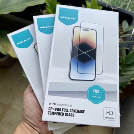 Kính cường lực iPhone 15 15 Plus 15 Pro 15 Pro Max 14 13 12, kính Full màn hình hiệu CP+PRO Nillkin