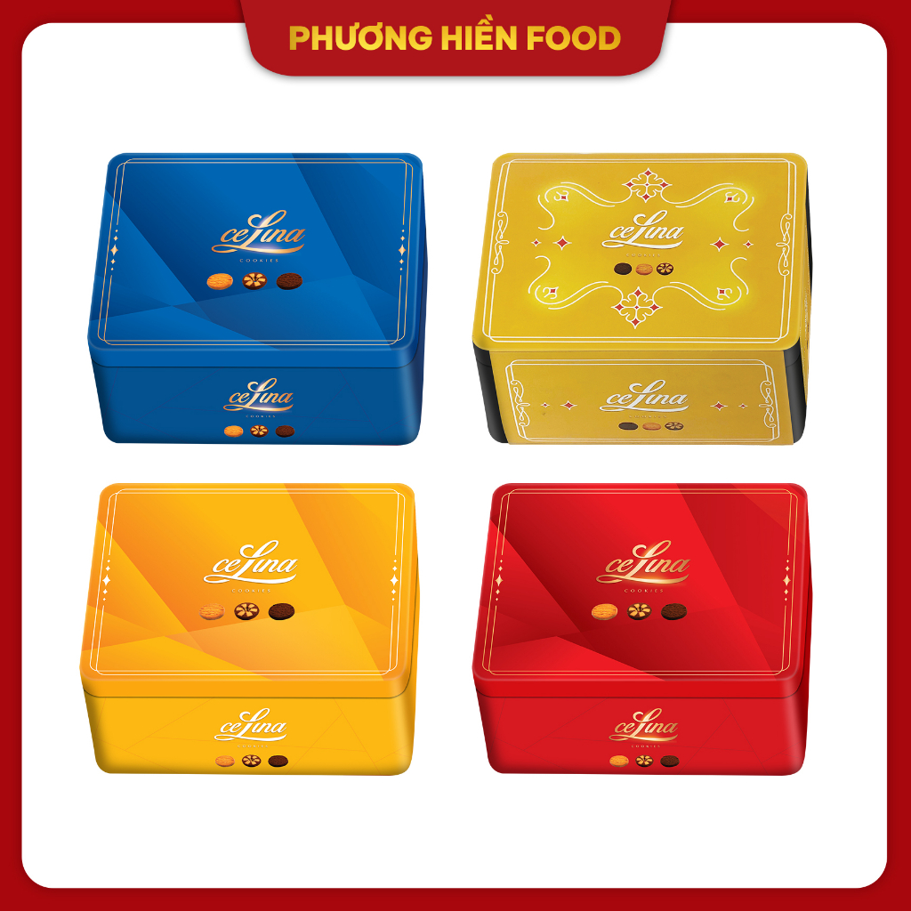 Bánh quy hỗn hợp Celina 180g Hộp sắt