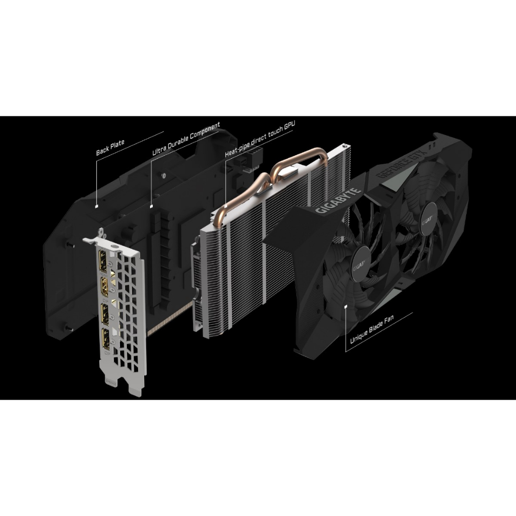 Card Màn Hình Cũ Gigabyte GTX 1660Ti OC 6G