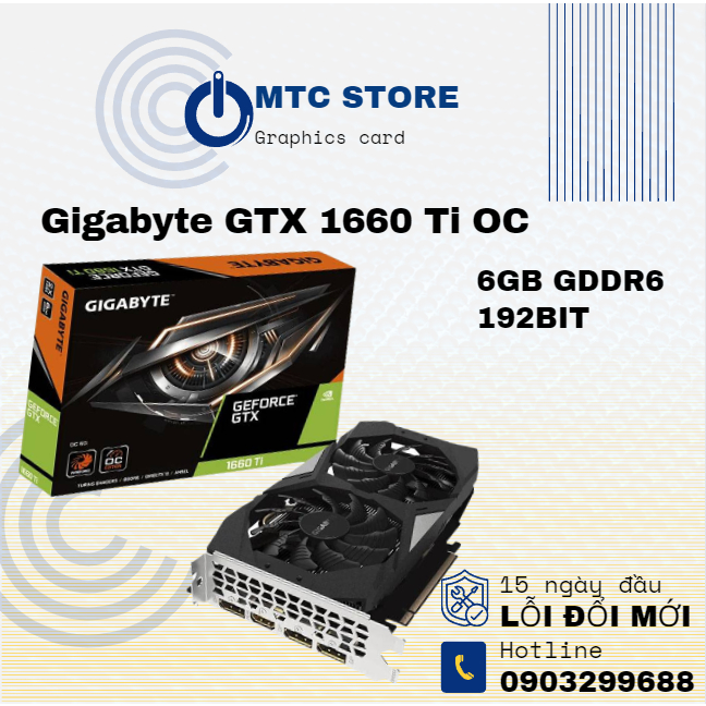 Card Màn Hình Cũ Gigabyte GTX 1660Ti OC 6G
