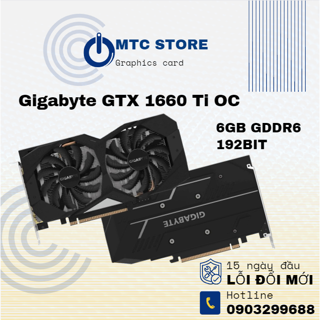 Card Màn Hình Cũ Gigabyte GTX 1660Ti OC 6G