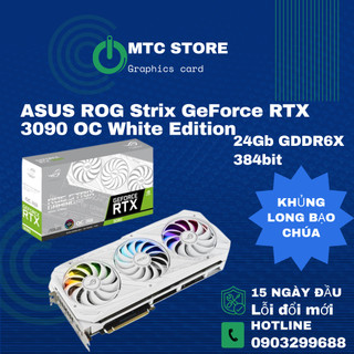 Card màn hình asus rog strix geforce rtx 3090 oc white edition cũ