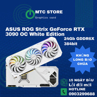 Card Màn Hình ASUS ROG Strix GeForce RTX 3090 OC White Edition cũ